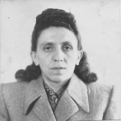 Sidonia’s visa photograph, May, 1949 Sidonia